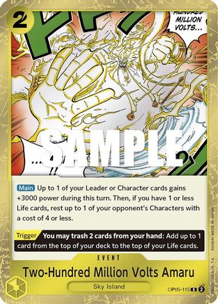 Two-Hundred Million Volts Amaru (OP05-115) - Awakening of the New Era Foil | Grognard Games