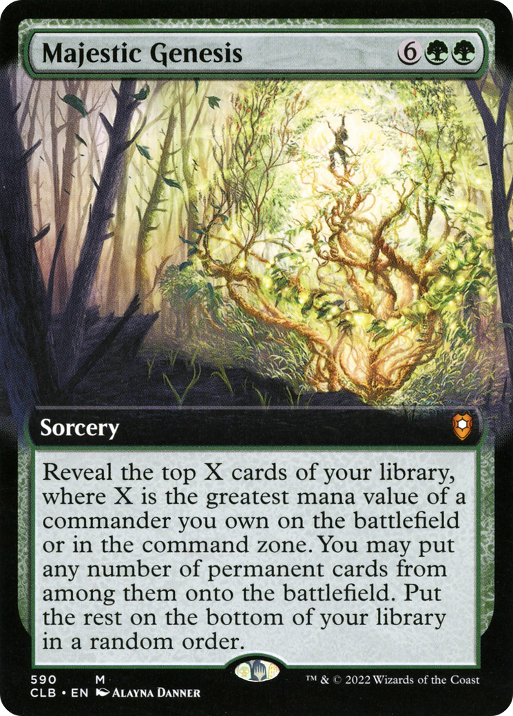 Majestic Genesis (Extended Art) [Commander Legends: Battle for Baldur's Gate] | Grognard Games