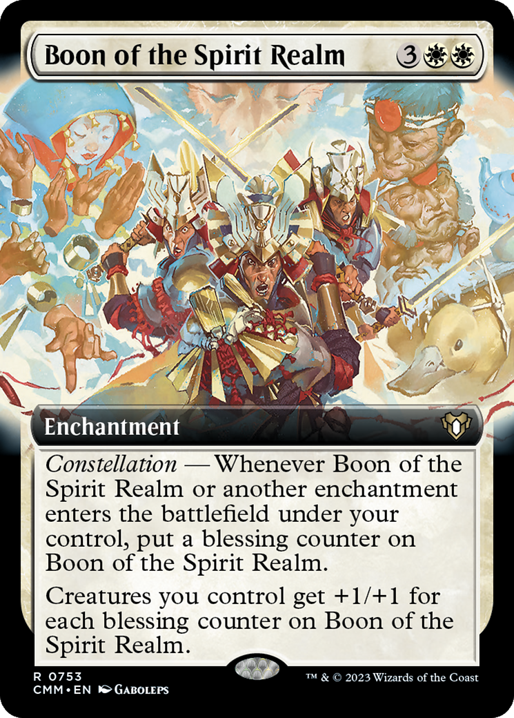 Boon of the Spirit Realm (Extended Art) [Commander Masters] | Grognard Games