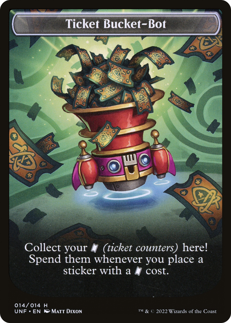 Ticket Bucket-Bot Token [Unfinity Tokens] | Grognard Games