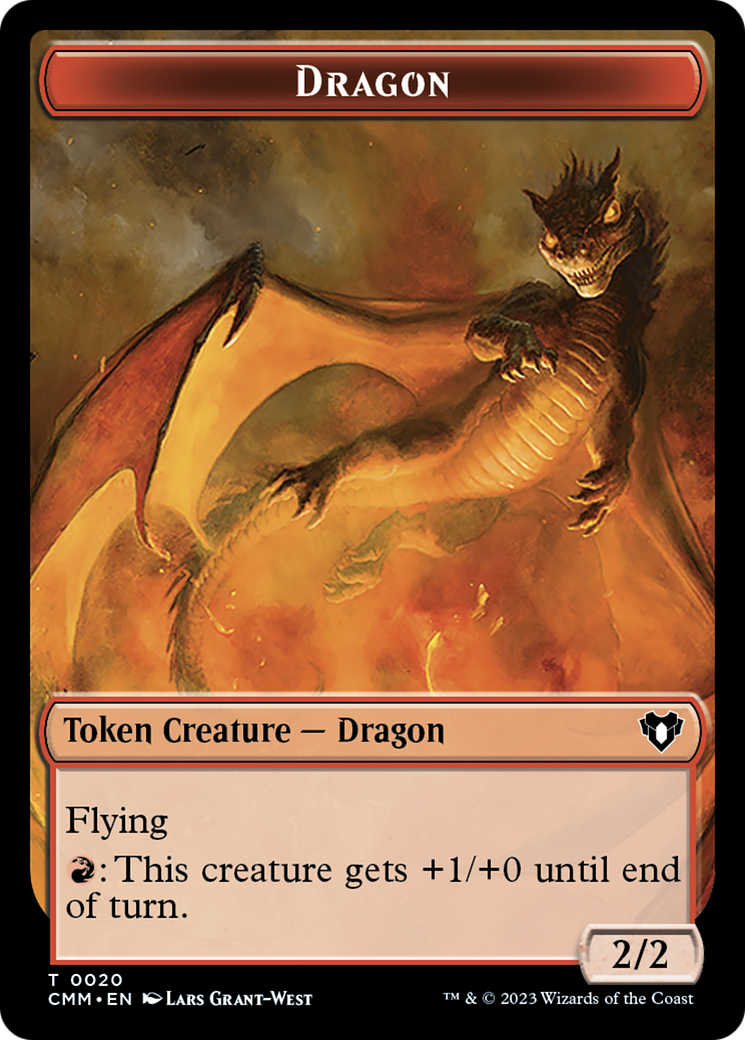 Dragon Token (20) [Commander Masters Tokens] | Grognard Games