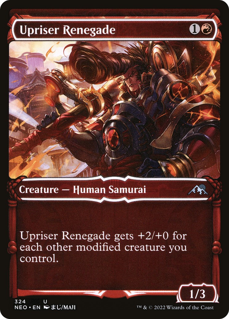 Upriser Renegade (Showcase Samurai) [Kamigawa: Neon Dynasty] | Grognard Games
