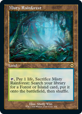 Misty Rainforest (Retro Foil Etched) [Modern Horizons 2] | Grognard Games