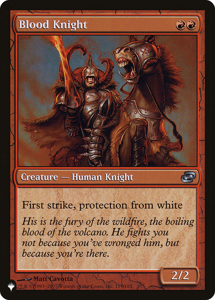 Blood Knight [The List] | Grognard Games
