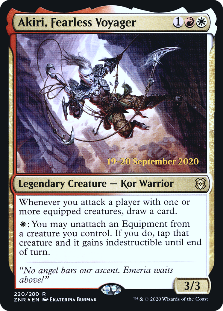 Akiri, Fearless Voyager [Zendikar Rising Prerelease Promos] | Grognard Games
