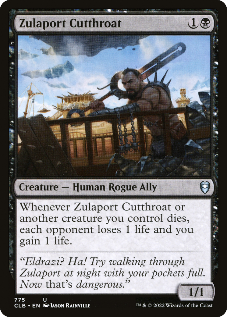 Zulaport Cutthroat [Commander Legends: Battle for Baldur's Gate] | Grognard Games