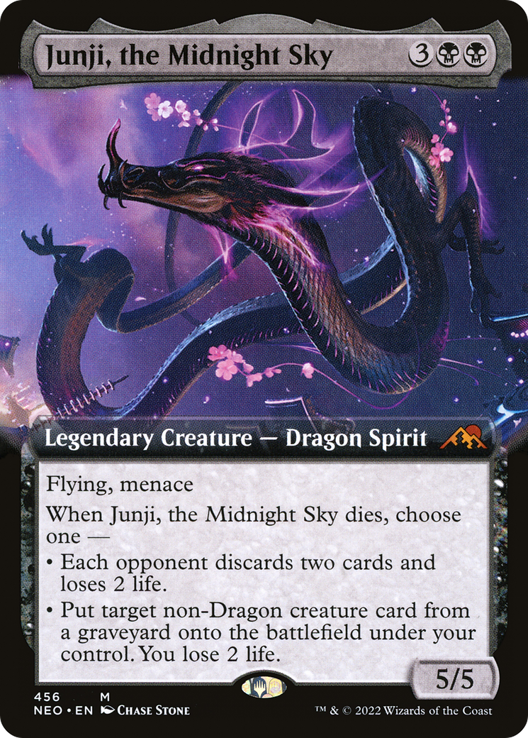 Junji, the Midnight Sky (Extended Art) [Kamigawa: Neon Dynasty] | Grognard Games