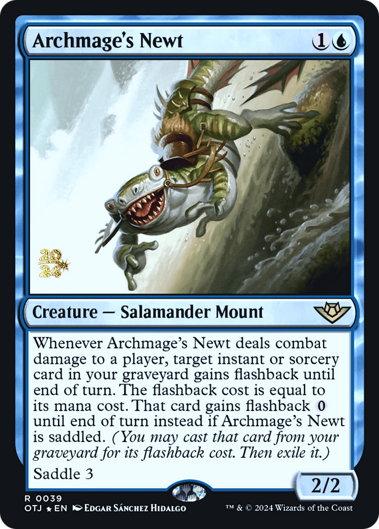 Archmage's Newt [Outlaws of Thunder Junction Prerelease Promos] | Grognard Games