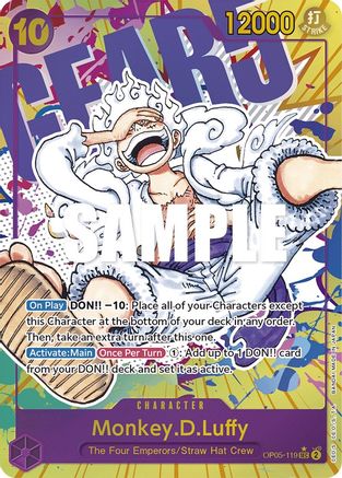 Monkey.D.Luffy (119) (Alternate Art) (OP05-119) - Awakening of the New Era Foil | Grognard Games