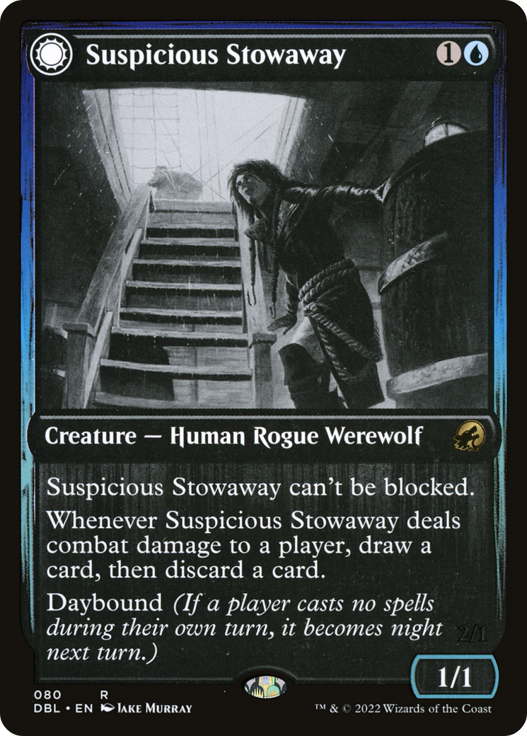 Suspicious Stowaway // Seafaring Werewolf [Innistrad: Double Feature] | Grognard Games