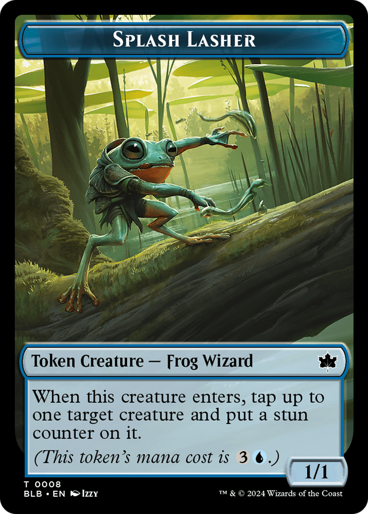 Splash Lasher (BLB-008) - Bloomburrow Tokens | Grognard Games