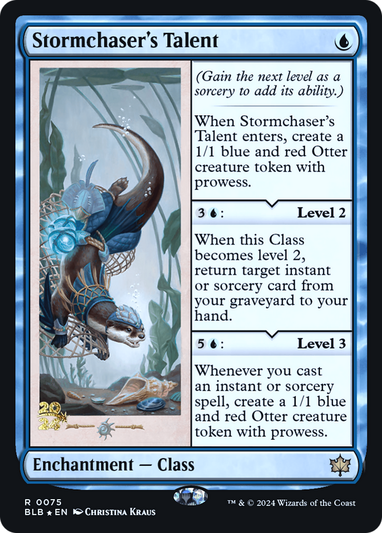 Stormchaser's Talent [Bloomburrow Prerelease Promos] | Grognard Games