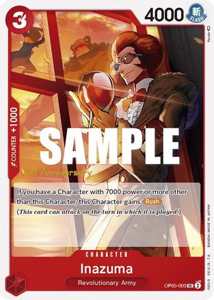 Inazuma (OP05-003) - Awakening of the New Era: 1st Anniversary Tournament Cards | Grognard Games