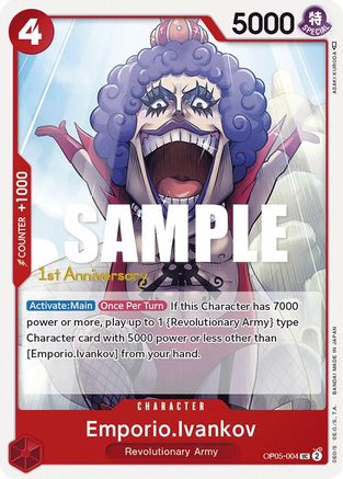 Emporio.Ivankov (OP05-004) - Awakening of the New Era: 1st Anniversary Tournament Cards | Grognard Games