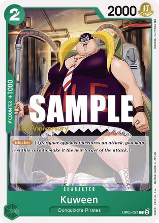 Kuween (OP05-024) - Awakening of the New Era: 1st Anniversary Tournament Cards | Grognard Games