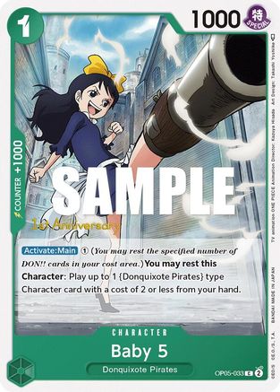 Baby 5 (033) (OP05-033) - Awakening of the New Era: 1st Anniversary Tournament Cards | Grognard Games