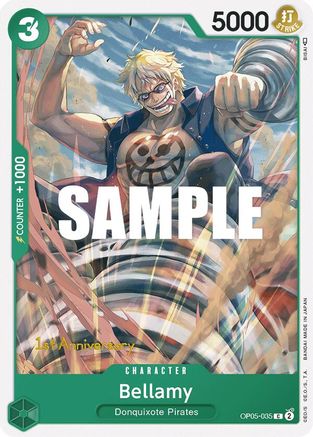 Bellamy (OP05-035) - Awakening of the New Era: 1st Anniversary Tournament Cards | Grognard Games