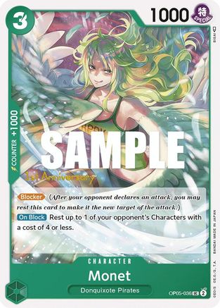 Monet (OP05-036) - Awakening of the New Era: 1st Anniversary Tournament Cards | Grognard Games