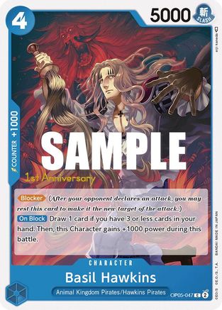 Basil Hawkins (OP05-047) - Awakening of the New Era: 1st Anniversary Tournament Cards | Grognard Games