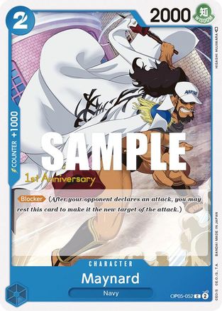 Maynard (OP05-052) - Awakening of the New Era: 1st Anniversary Tournament Cards | Grognard Games