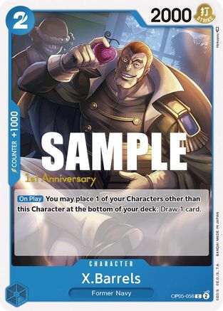 X.Barrels (OP05-056) - Awakening of the New Era: 1st Anniversary Tournament Cards | Grognard Games