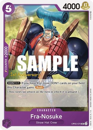 Fra-Nosuke (OP05-070) - Awakening of the New Era: 1st Anniversary Tournament Cards | Grognard Games