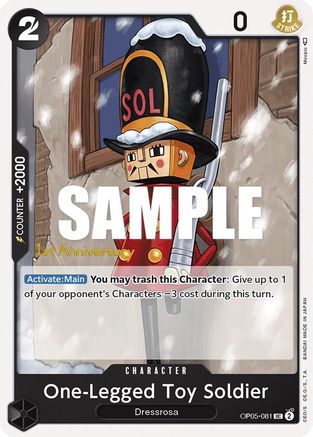 One-Legged Toy Soldier (OP05-081) - Awakening of the New Era: 1st Anniversary Tournament Cards | Grognard Games