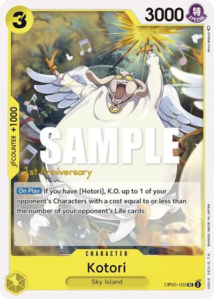Kotori (OP05-103) - Awakening of the New Era: 1st Anniversary Tournament Cards | Grognard Games