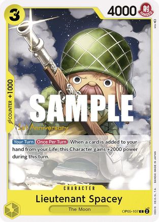 Lieutenant Spacey (OP05-107) - Awakening of the New Era: 1st Anniversary Tournament Cards | Grognard Games