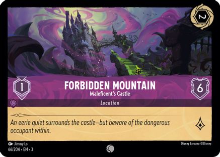Forbidden Mountain - Maleficent's Castle (66/204) [Into the Inklands] | Grognard Games