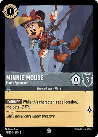 Minnie Mouse - Funky Spelunker (183/204) [Into the Inklands] | Grognard Games