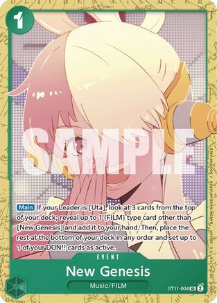 New Genesis (Starter Deck 11: Uta Deck Battle) (ST11-004) - One Piece Promotion Cards | Grognard Games