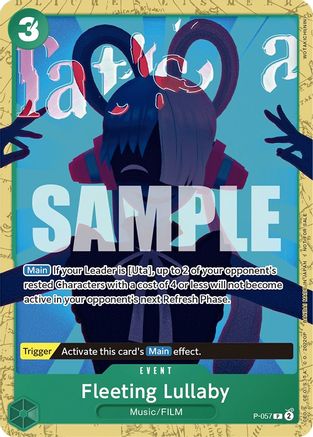 Fleeting Lullaby (Starter Deck 11: Uta Deck Battle) (P-057) - One Piece Promotion Cards | Grognard Games