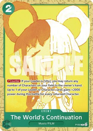 The World's Continuation (Starter Deck 11: Uta Deck Battle) (P-059) - One Piece Promotion Cards | Grognard Games