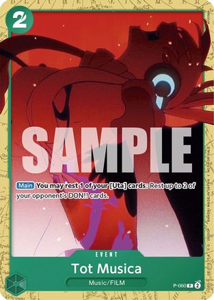 Tot Musica (Starter Deck 11: Uta Deck Battle) (P-060) - One Piece Promotion Cards | Grognard Games