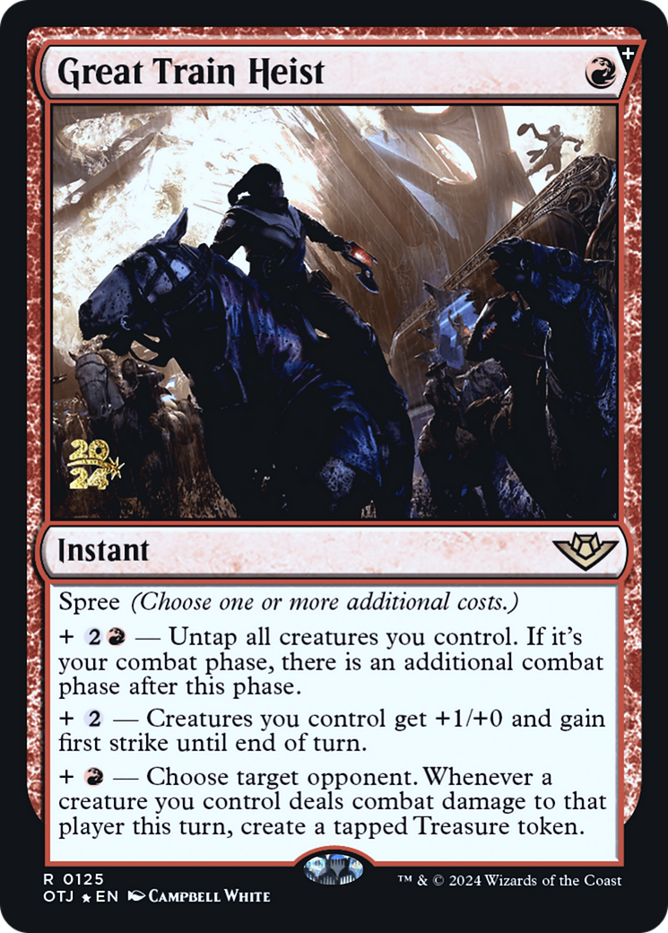 Great Train Heist [Outlaws of Thunder Junction Prerelease Promos] | Grognard Games