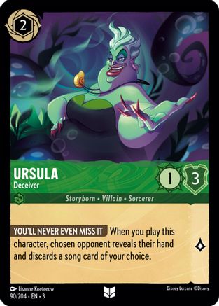 Ursula - Deceiver (90/204) [Into the Inklands] | Grognard Games