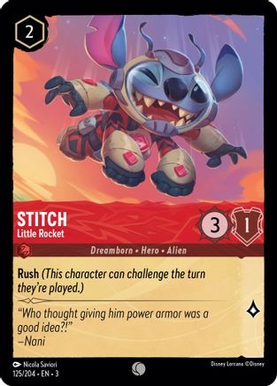 Stitch - Little Rocket (125/204) [Into the Inklands] | Grognard Games