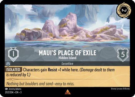 Maui's Place of Exile - Hidden Island (202/204) [Into the Inklands] | Grognard Games