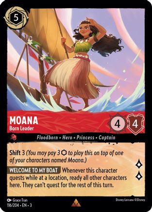 Moana - Born Leader (116/204) [Into the Inklands] | Grognard Games
