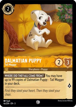 Dalmatian Puppy - Tail Wagger (4a) (4a/204) [Into the Inklands] | Grognard Games