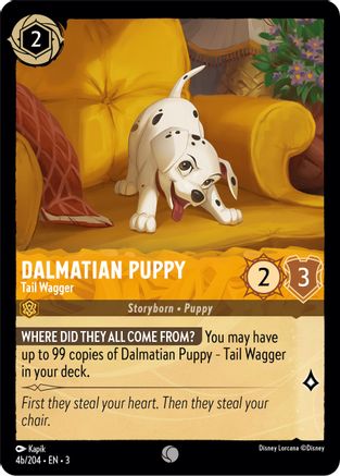 Dalmatian Puppy - Tail Wagger (4b) (4b/204) [Into the Inklands] | Grognard Games