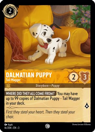 Dalmatian Puppy - Tail Wagger (4c) (4c/204) [Into the Inklands] | Grognard Games