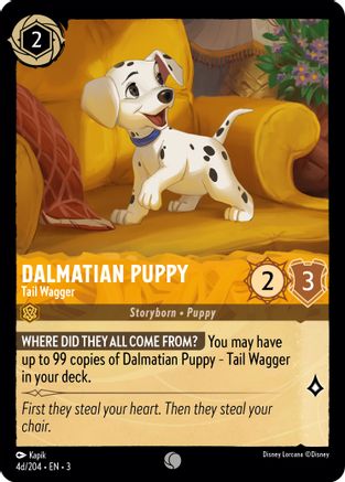 Dalmatian Puppy - Tail Wagger (4d) (4d/204) [Into the Inklands] | Grognard Games