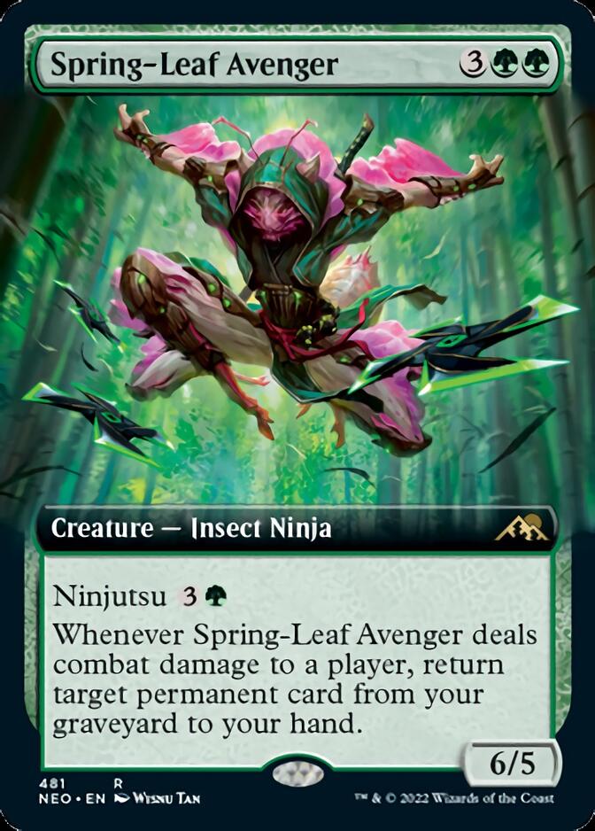 Spring-Leaf Avenger (Extended Art) [Kamigawa: Neon Dynasty] | Grognard Games