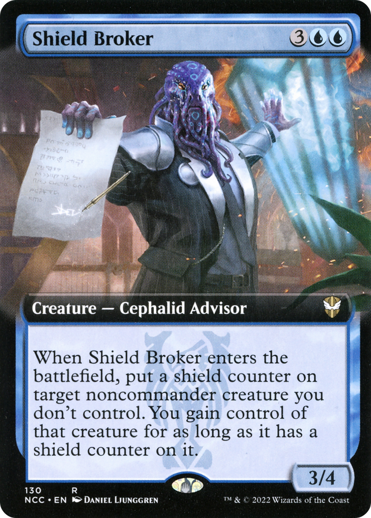Shield Broker (Extended Art) [Streets of New Capenna Commander] | Grognard Games