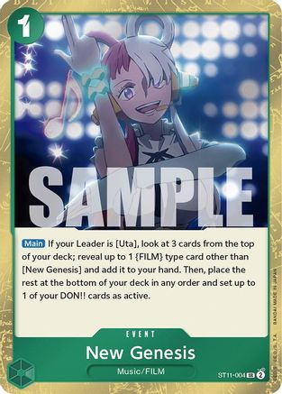 New Genesis (ST11-004) - Starter Deck 11: Uta Foil | Grognard Games