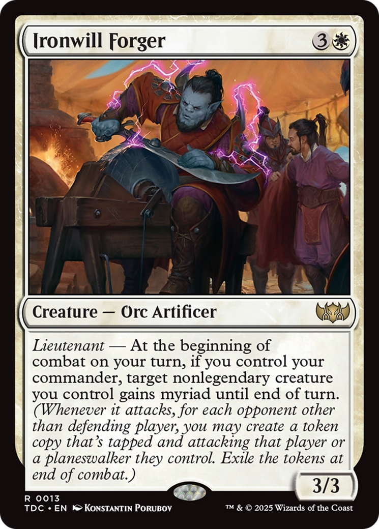 Ironwill Forger [Tarkir: Dragonstorm Commander] | Grognard Games