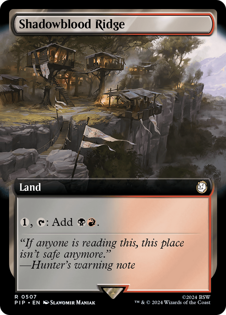 Shadowblood Ridge (Extended Art) [Fallout] | Grognard Games