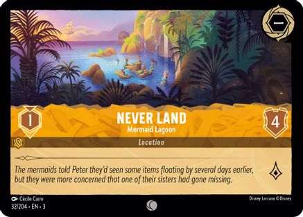 Never Land - Mermaid Lagoon (32/204) [Into the Inklands] | Grognard Games